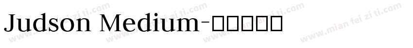 Judson Medium字体转换